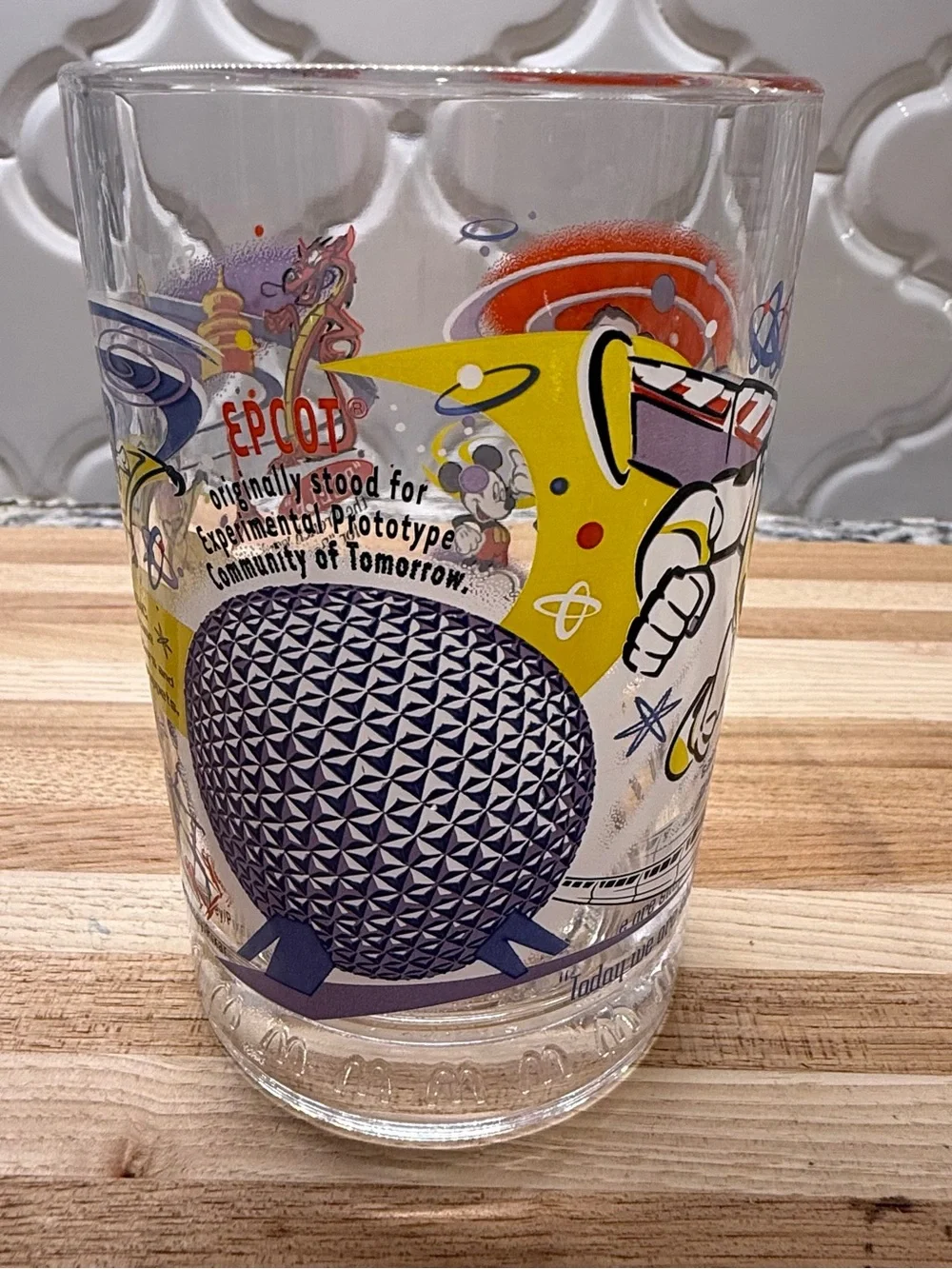 Vintage 2002 McDonald’s Disney 100 Years of Magic Glass Buzz Lightyear & Mickey